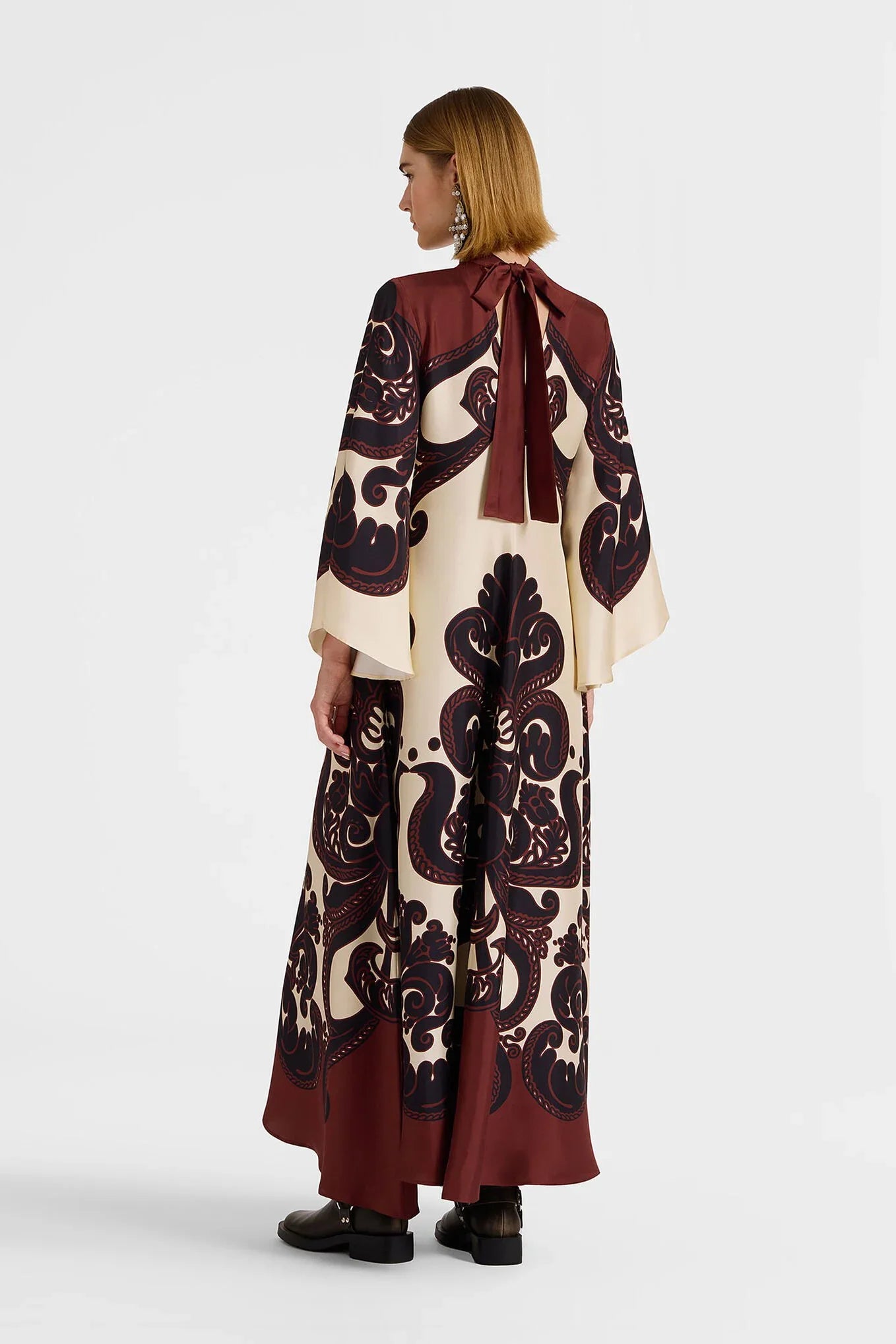 Colleen - Print Satin Dress