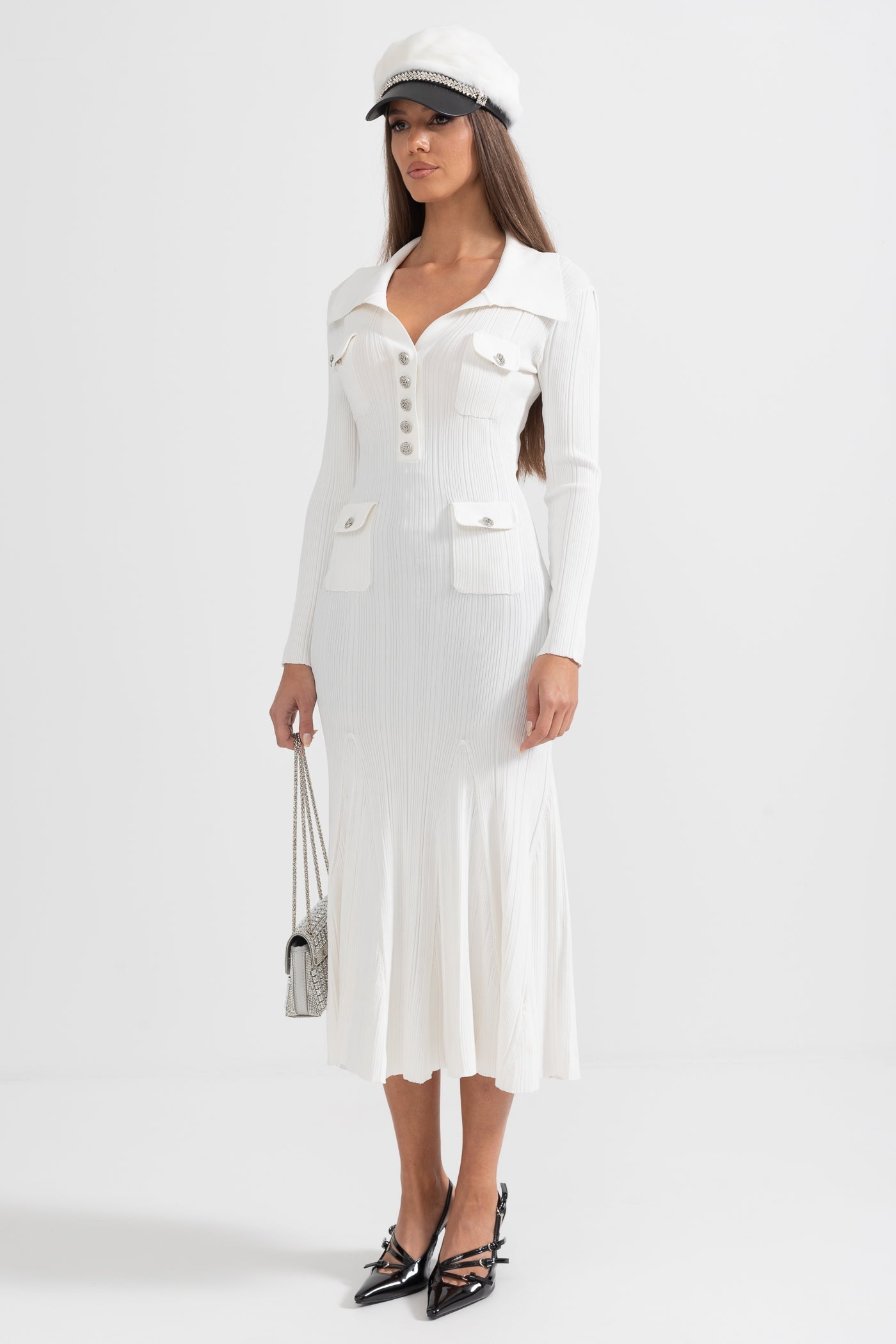 Raya - Ribbed Long-sleeve Dress