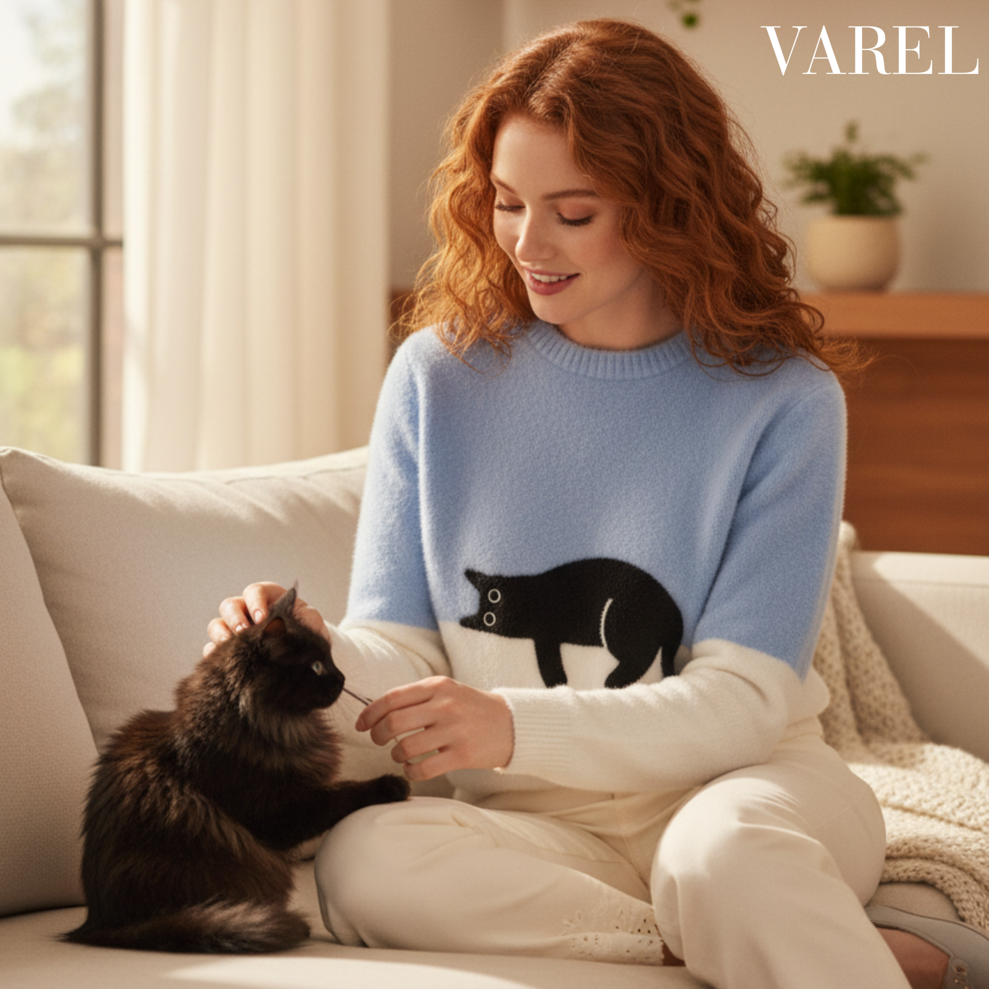 Kitty – Casual Cat Graphic Jumper