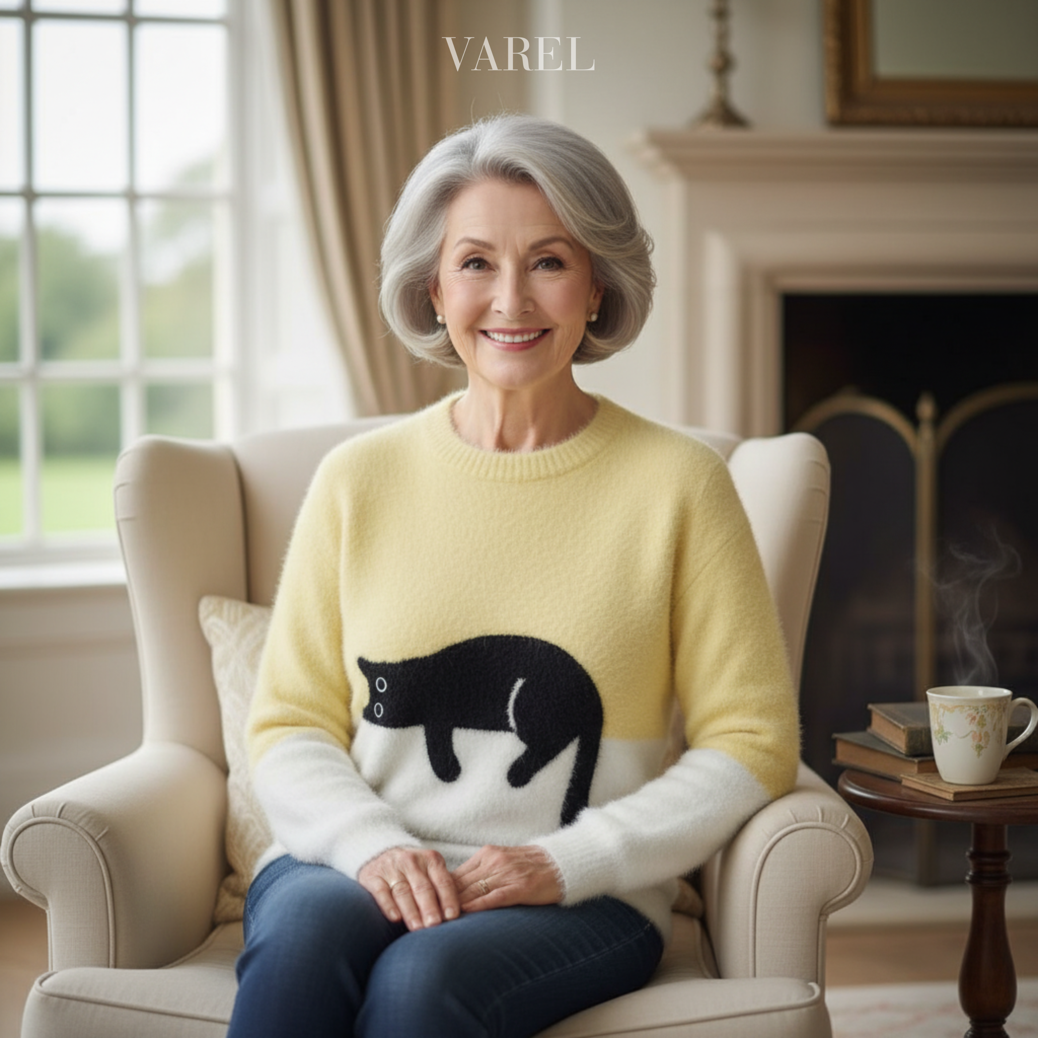 Kitty – Casual Cat Graphic Jumper