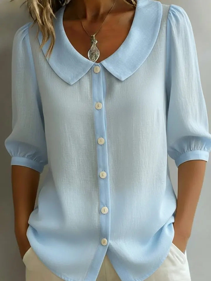 Talia - Casual Solid Colour Shirt
