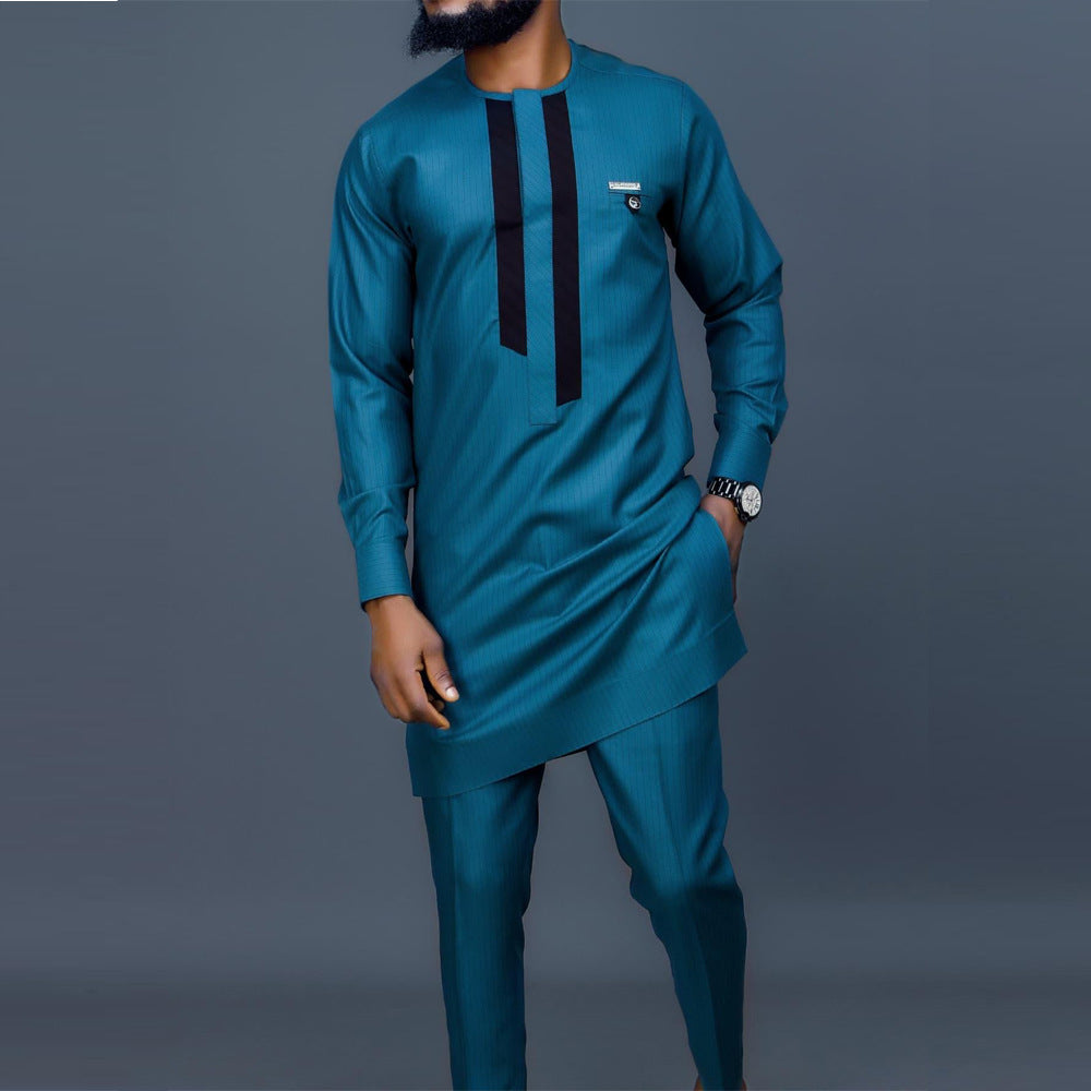 Kaelan - Structured Embroidery Men's Set