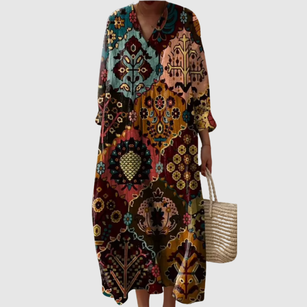 Sienna Mosaic Print Dress