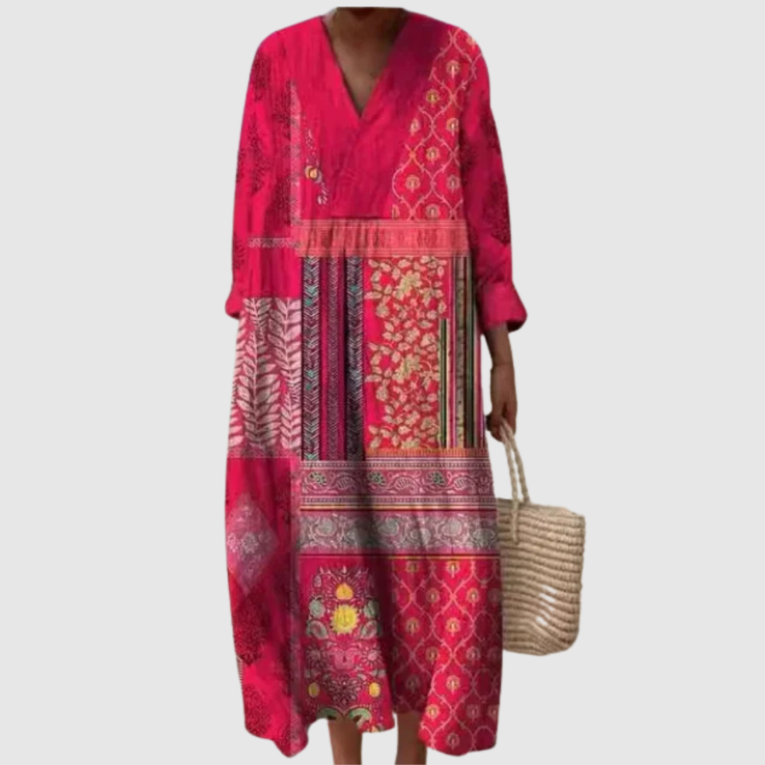Aria Mosaic Pattern Dress