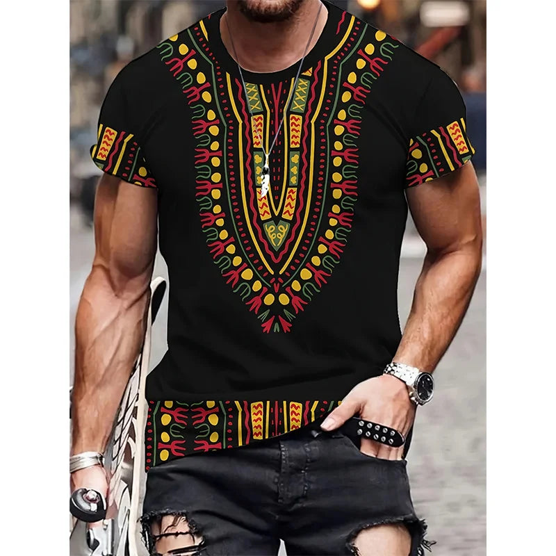Ultan - Dashiki Print T-Shirt
