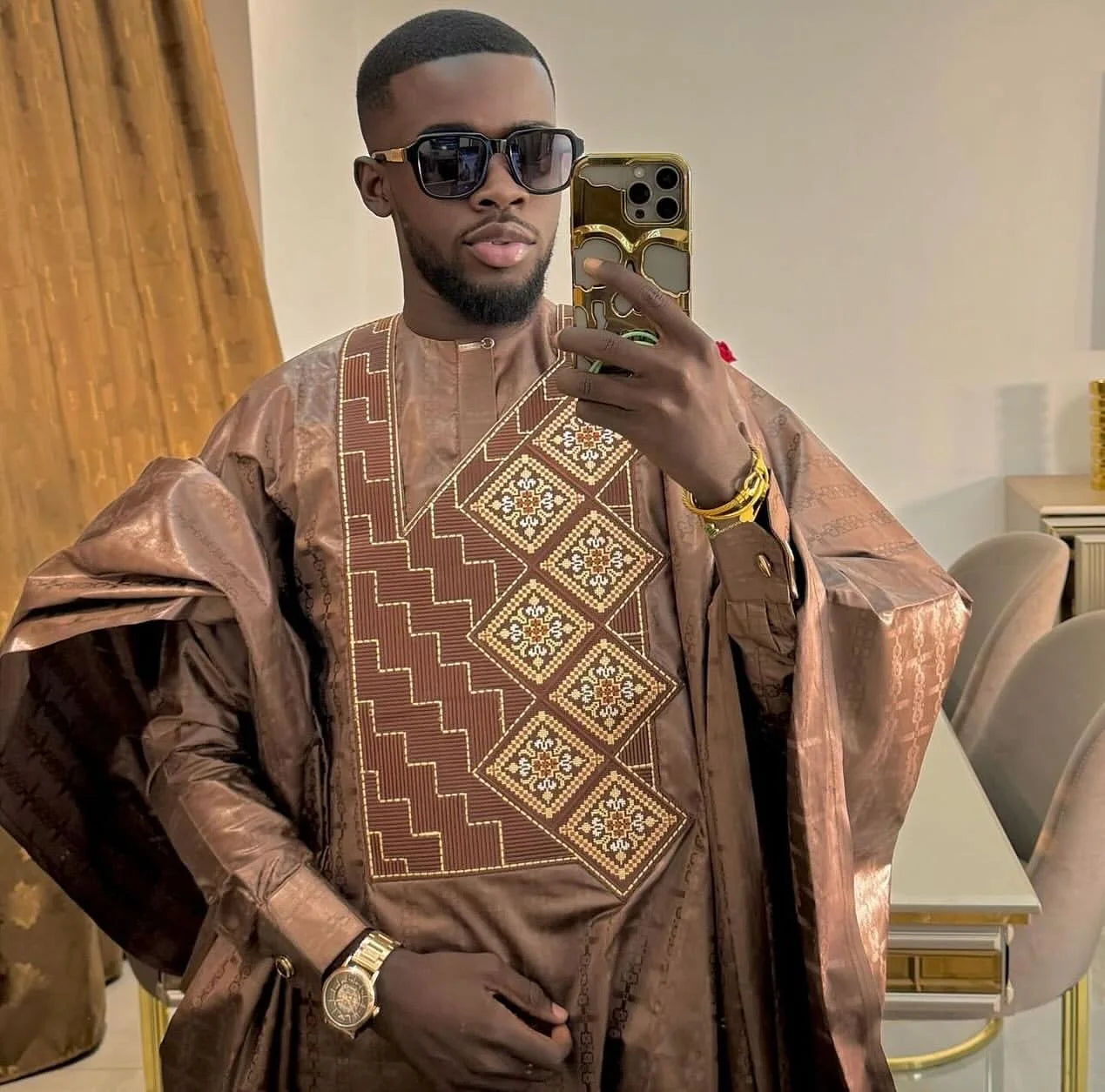 Aran - Elegant Designer Agbada Set