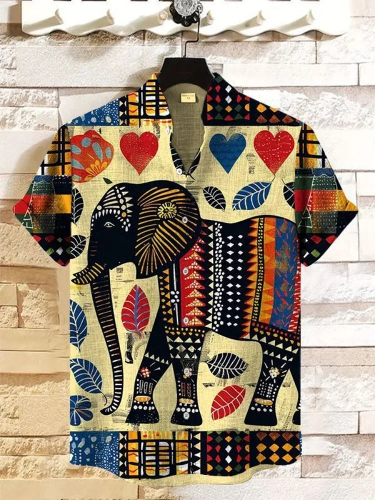Darragh - Retro Button Linen Shirt