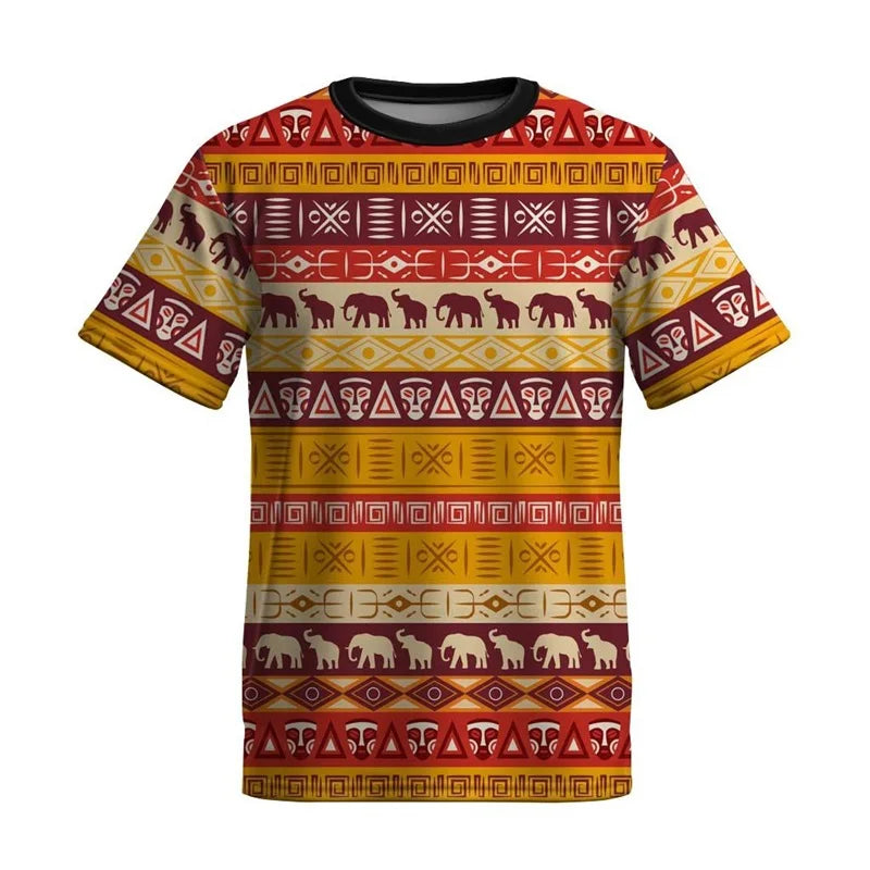 Ciaran - Geometric Cultural T-Shirt