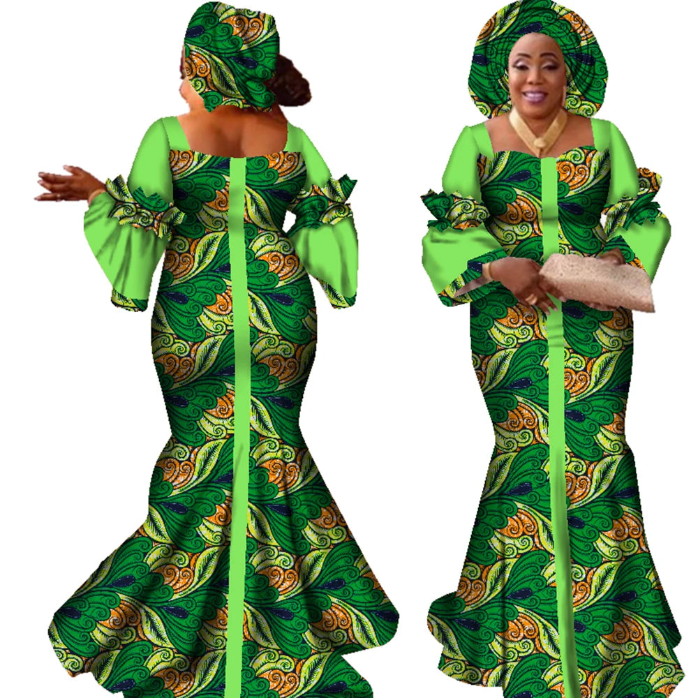 Niamh - Bazin Style Maxi Dress