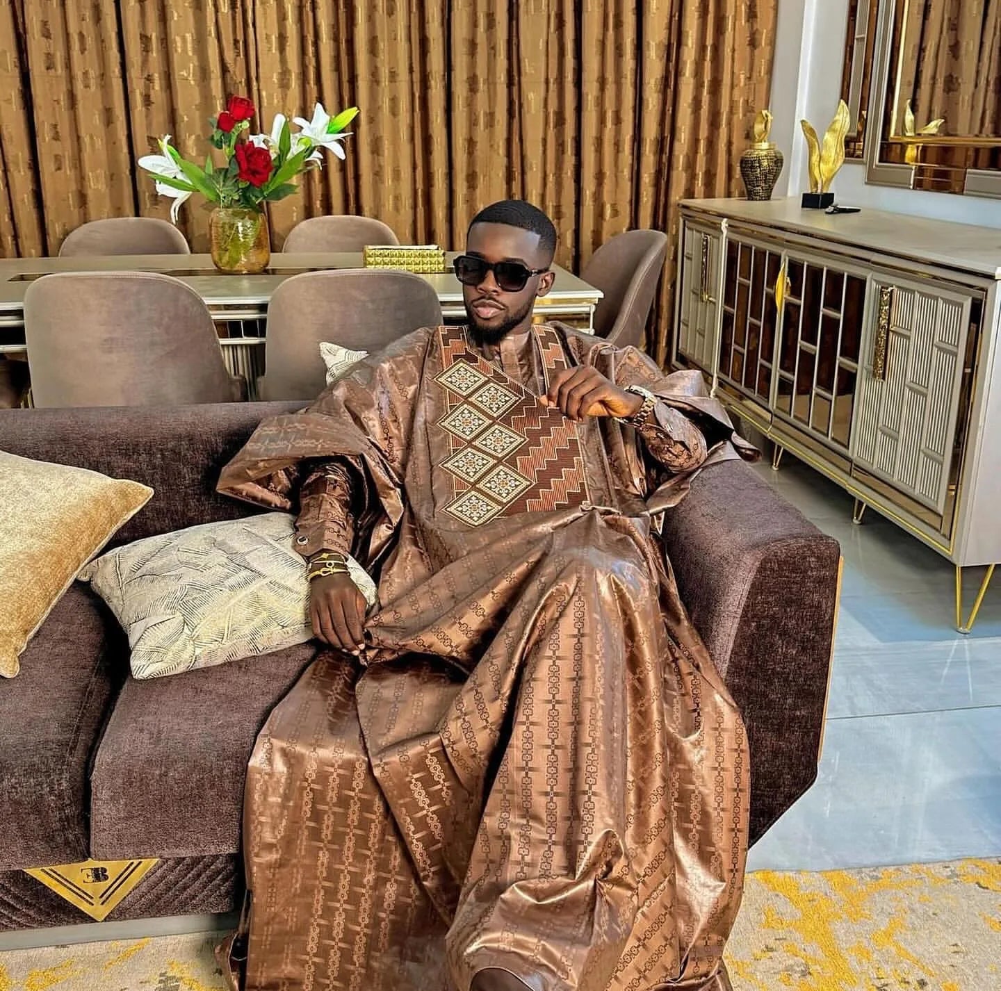 Aran - Elegant Designer Agbada Set