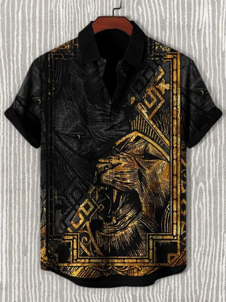 Jack - Vintage Pattern Linen Shirt