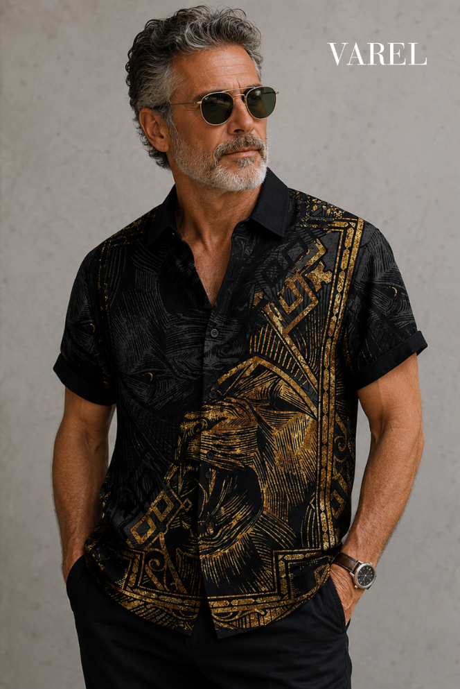 Jack - Vintage Pattern Linen Shirt