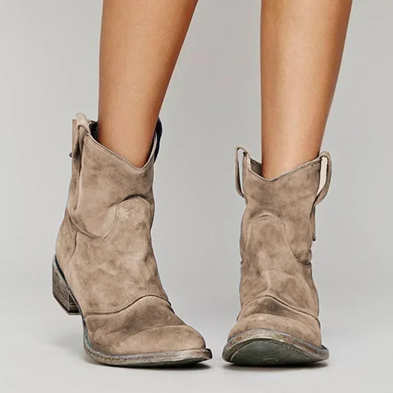 TRINA - VINTAGE-STYLE ANKLE BOOTS