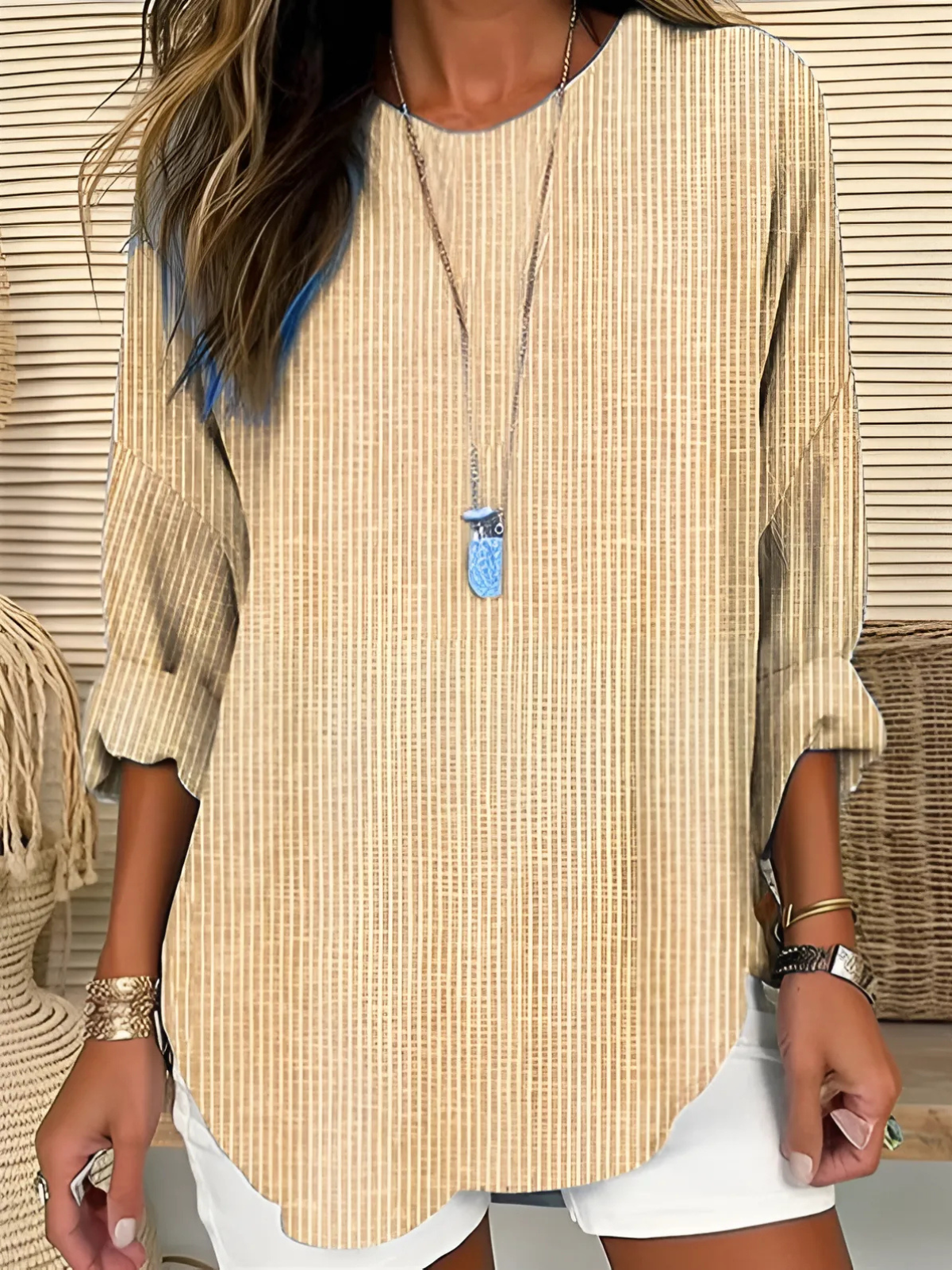Ria - Stylish Striped Top