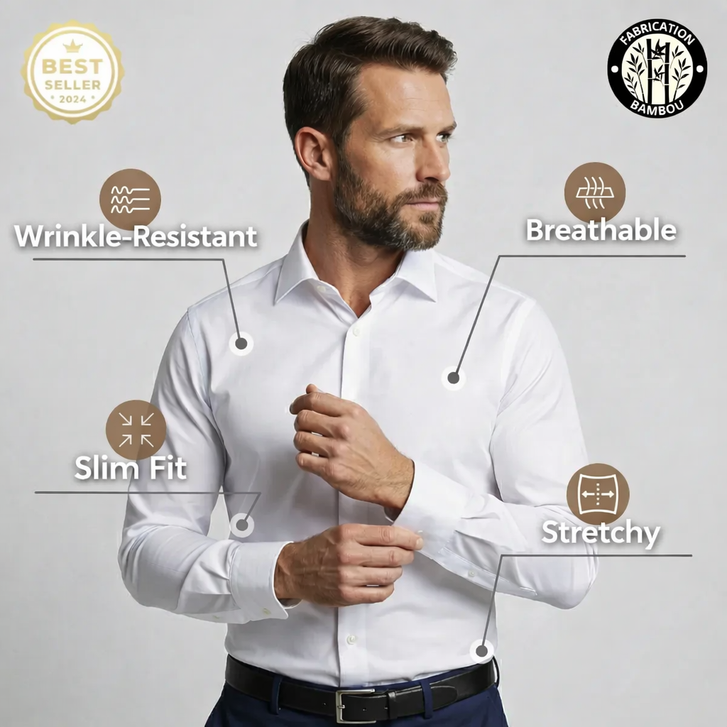 Conor - Wrinkle-Free Slim Fit Shirt