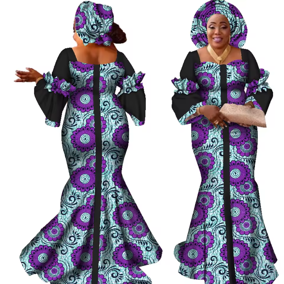 Muireann - Printed Long Dress
