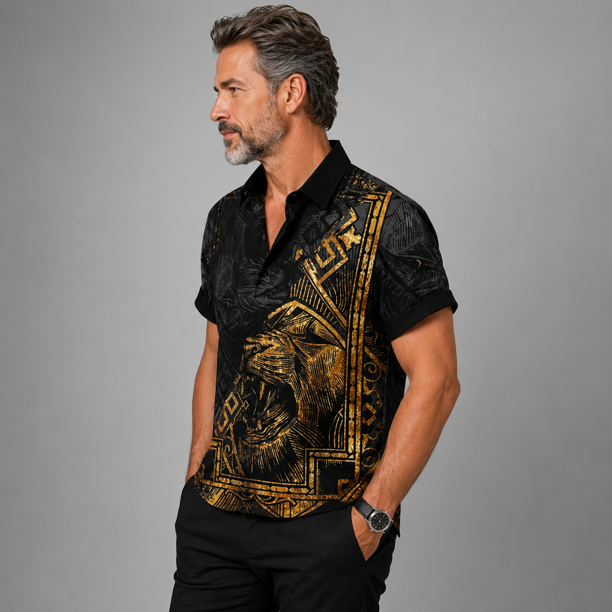 Jack - Vintage Pattern Linen Shirt