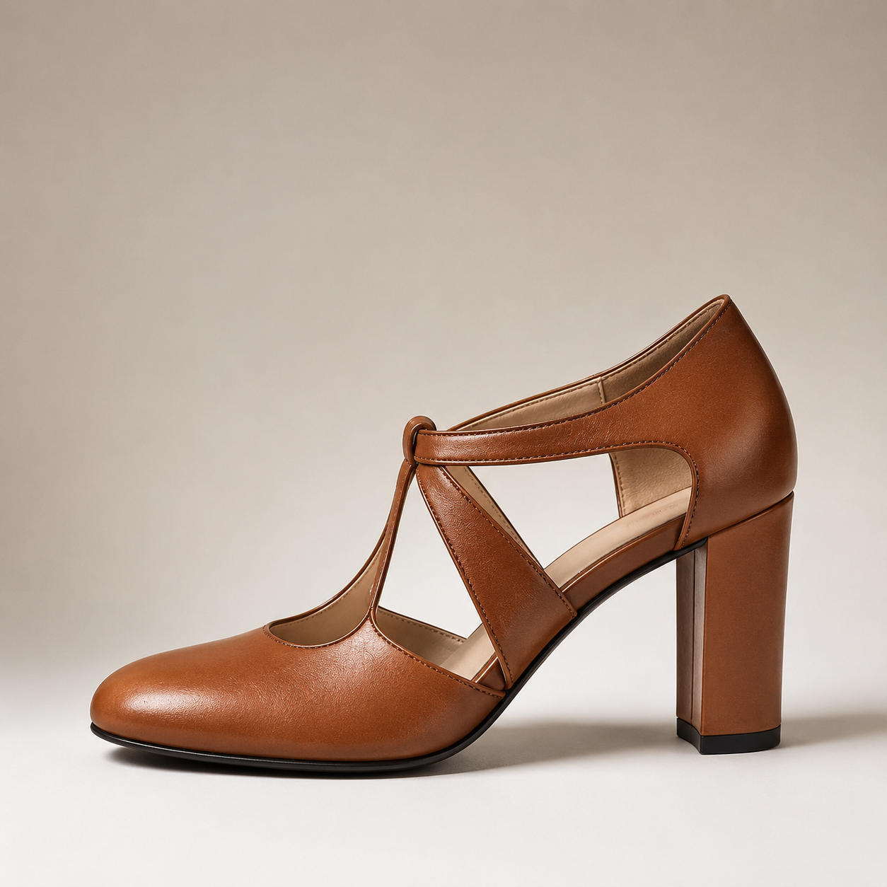 Odette - Elegant Leather Heels