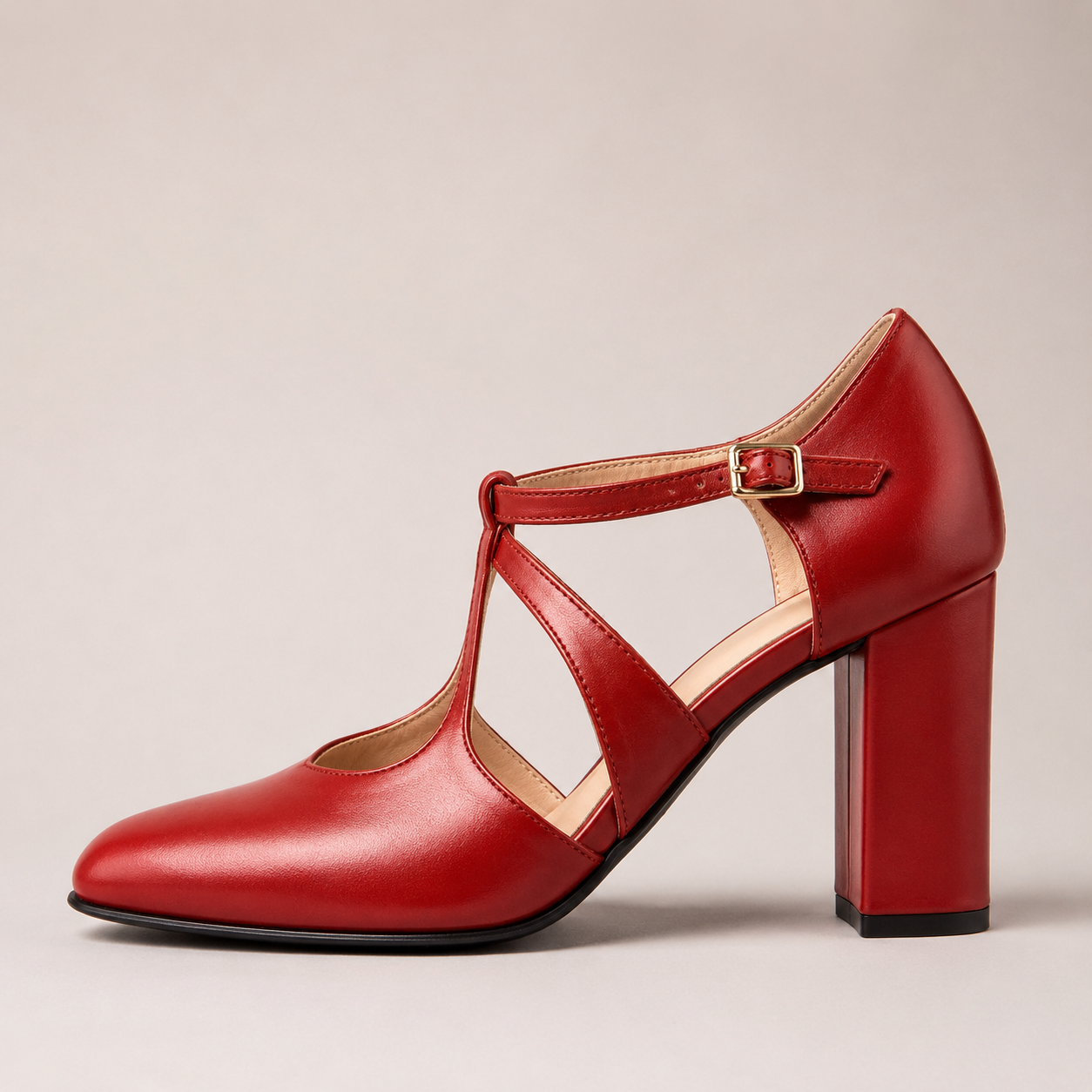 Odette - Elegant Leather Heels