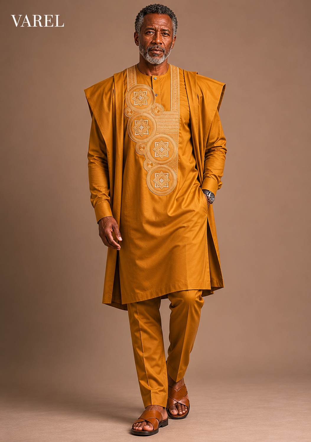 Diarmaid - Bazin Riche Embroidered Set